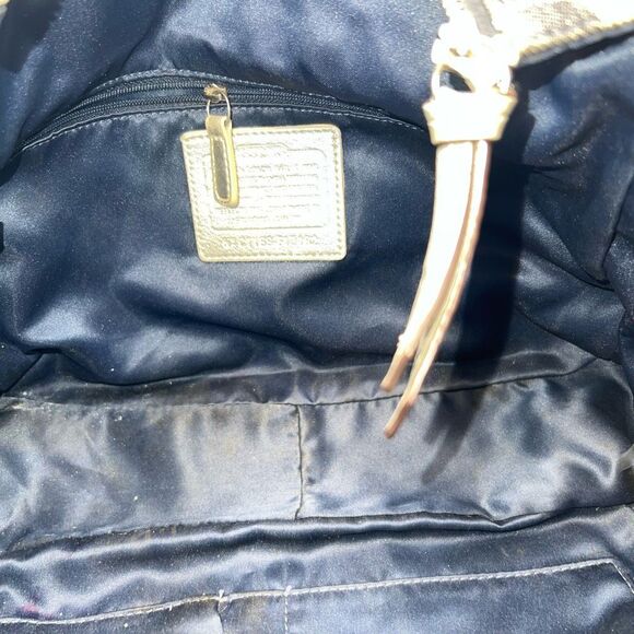 Coach Denim and Leather Signature Tote (no hang tag) - Picture 8 of 13